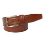 Thick Tan Men's Leather Belt Free Personalisation, thumbnail 2 of 7