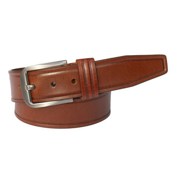 Thick Tan Men's Leather Belt Free Personalisation, 2 of 7