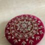 Hot Pink Circular Velvet Bangle Clutch Bag, thumbnail 3 of 7