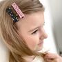 Glitter Mini Hair Clip Set Gold And Silver Christmas Stocking Filler, thumbnail 2 of 3