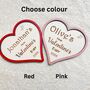 Baby’s First Valentine’s Day Plaque Personalised Sign, thumbnail 8 of 10