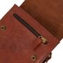 Small Leather Crossbody Messenger Bag, thumbnail 3 of 11