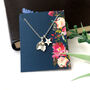 Personalised Holly And Initial Star Necklace, thumbnail 5 of 10