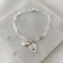 Personalised Print Memorial Paper Clip Bracelet Baby Robin, thumbnail 1 of 5