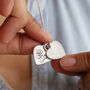 Silver Hand And Foot Print Heart Locket Necklace, thumbnail 1 of 5