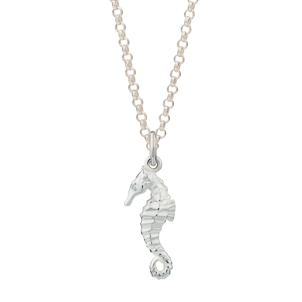 Personalised Seahorse Charm Necklace By Lily Charmed