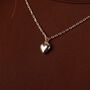 Puffy Heart Sterling Silver Necklace, thumbnail 2 of 7