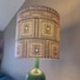 Drum Lampshade Blue And Ecru, thumbnail 4 of 4