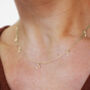 Leaf Petal Chain Necklace 9ct Gold Or Sterling Silver, thumbnail 1 of 5