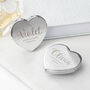 Personalised Silver Plated Heart Compact Mirror, thumbnail 2 of 8