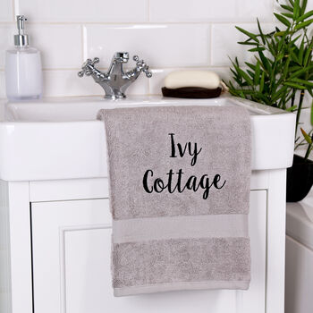 Personalised Luxury Cotton Hand Towel, 6 of 12