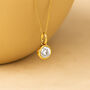 Personalised Gold Plated Sterling Silver April Birthstone Necklace, thumbnail 1 of 11