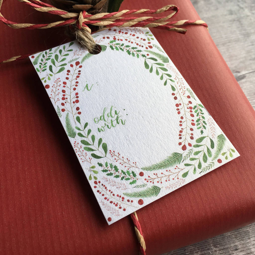 'I, Oddi Wrth' Welsh Christmas Gift Tag By Eleri Haf Designs ...