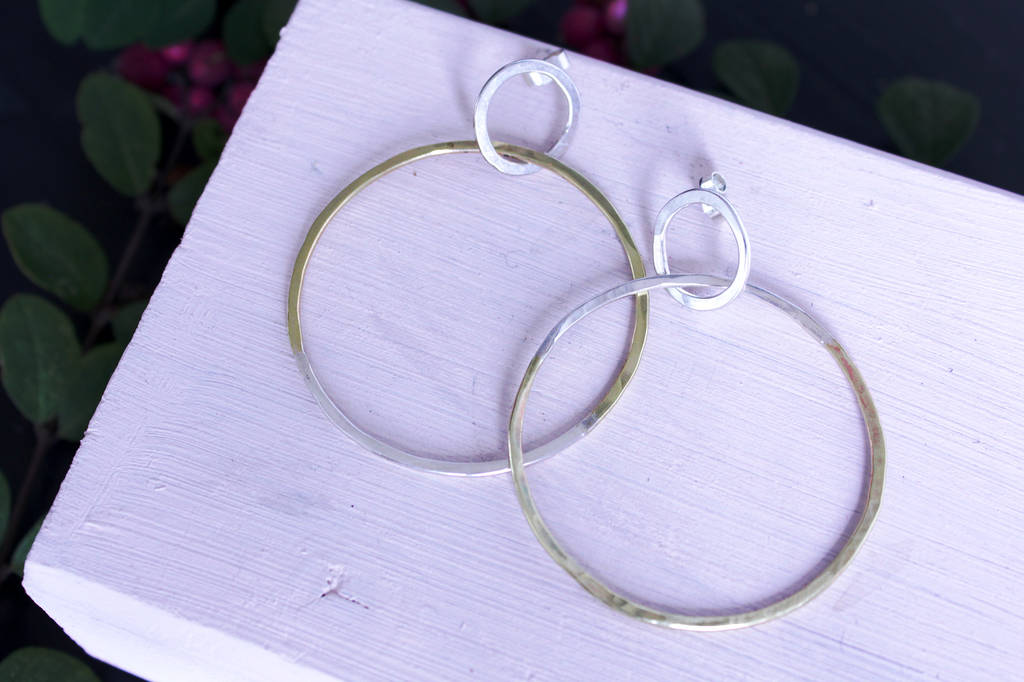 mixed metal hoops by little object