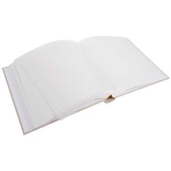 Extra Large Traditional Style Linen Photograph Album With Opaque Interleaves, 3 of 9