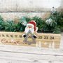 Wooden Santa Claus Advent Calendar Countdown Decor, thumbnail 3 of 6