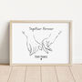 Together Forever Pinky Promise Print For Partner, thumbnail 3 of 4