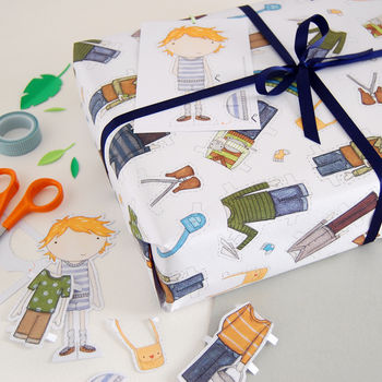 Colin Paper Doll Wrapping Paper Set, 12 of 12