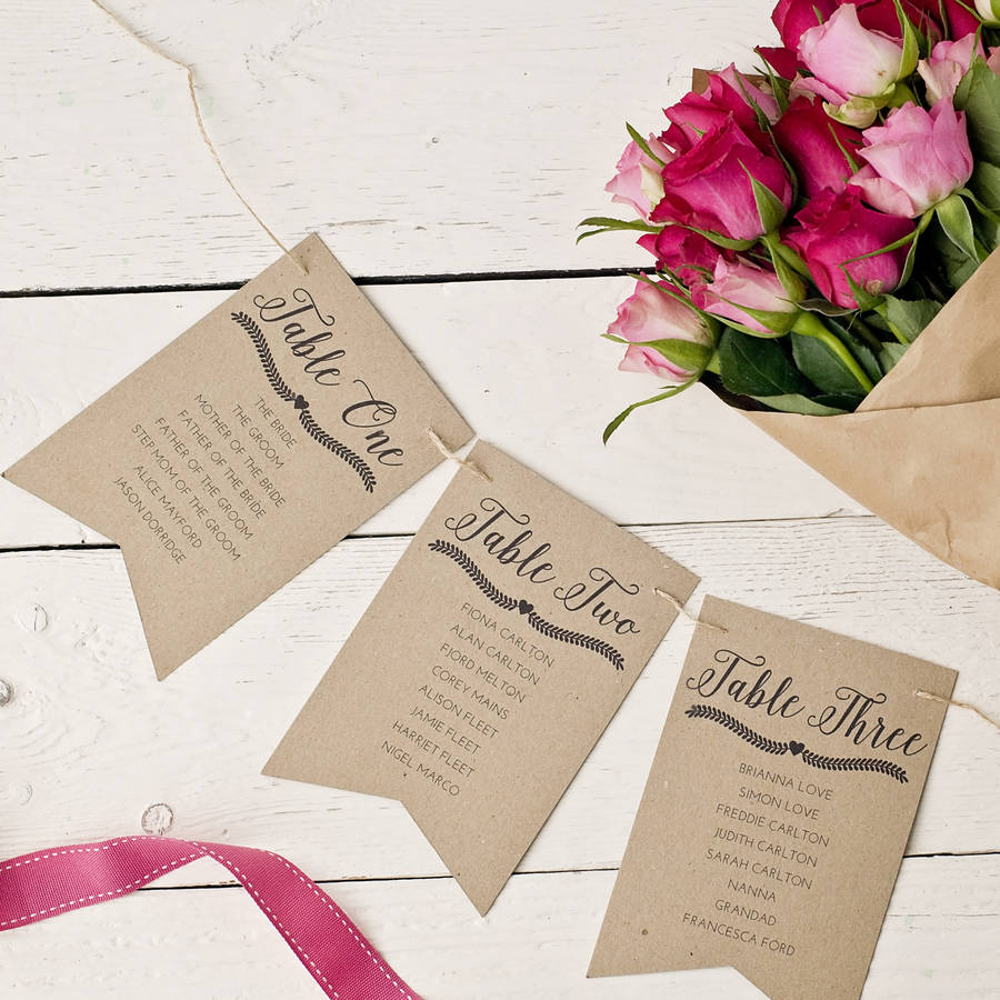 Fl Garland Design Wedding Table Plan Bunting By Peach Wolfe Fl Garland Design Wedding Table Plan Bunting