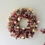 Dried Acer Wreath With Honesty Seedheads, thumbnail 1 of 4