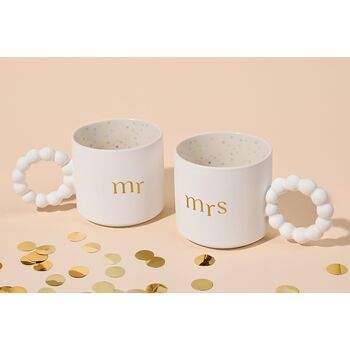 Mr And Mrs Mug Set – Wedding Or Anniversary Gift For Couples, 2 of 5
