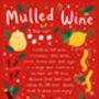 Festive Christmas Card, Mulled Wine Recipe Card, thumbnail 3 of 3
