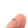 Titanium Open Nose Ring 8mm, thumbnail 2 of 12