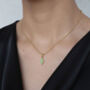 Nekomeishi Green Semi Precious Cats Eye Pendant, thumbnail 4 of 5