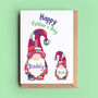 Big And Little Gnome Personalised Father's Day Card, thumbnail 2 of 3