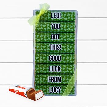 Sending Good Luck Vibes Personalised Chocolate Gift, 3 of 11