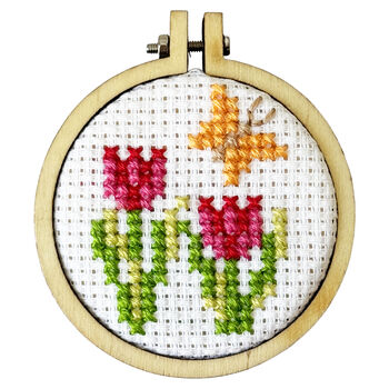You Grow Girl! Mini Matchbox Cross Stitch Kit, 3 of 6