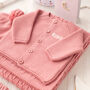 Personalised Unisex Luxury Cotton Knitted Baby Cardigan, thumbnail 11 of 12