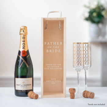 Personalised Father Of The Bride / Groom Bottle Gift Box, 9 of 9