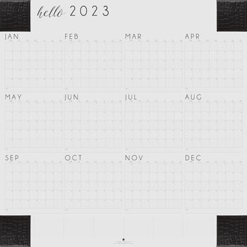 2023 Wall Calendar Planner With Leather Corners, 3 of 9