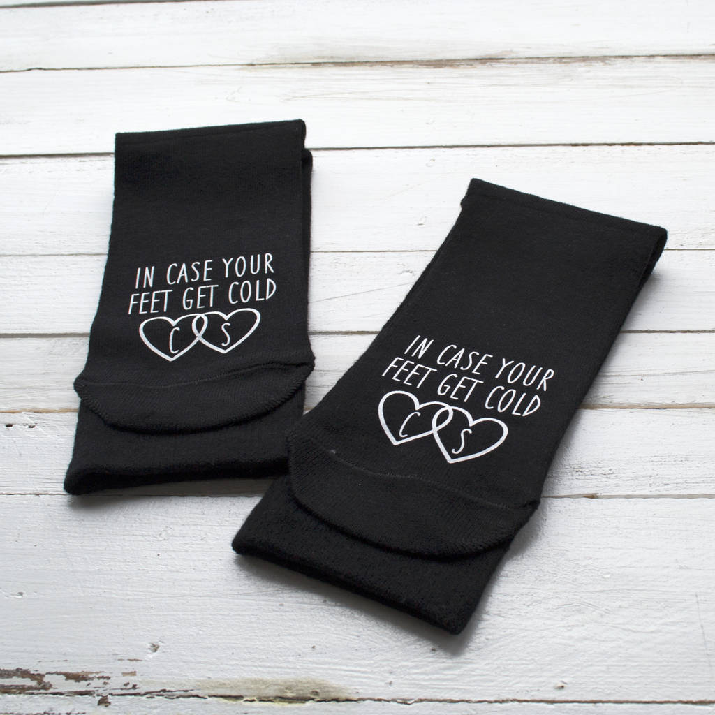 In Case Your Feet Get Cold Wedding Socks By Solesmith