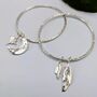 Maxi Celestial Sterling Silver Bangle, thumbnail 3 of 8