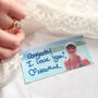 Custom Photo And Embroiderd Handwriting Wedding Dress Label, thumbnail 1 of 6