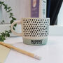 Personalised Dipped Spotty Sage Mug, thumbnail 3 of 5