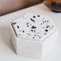 Terrazzo Jewellery Box With Recycled Shell, thumbnail 2 of 3
