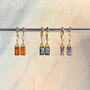 Baguette Crystal Hoop Earrings, thumbnail 1 of 4