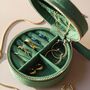 Sun And Moon Embroidered Round Jewellery Case, thumbnail 9 of 12