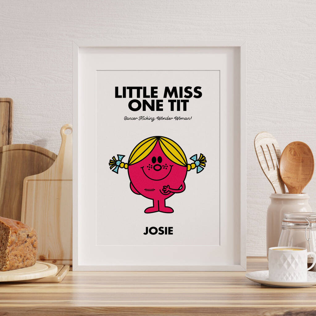 Little Miss One Tit Mastectomy Gift By Fighty Pants | notonthehighstreet.com
