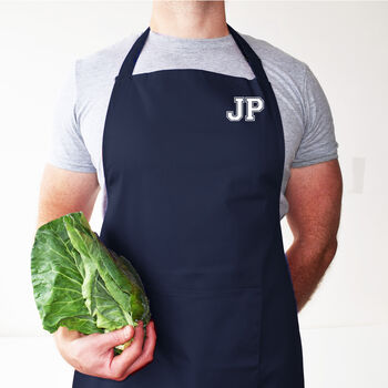 Personalised Initials Apron: Collegiate Style Gift, 3 of 12
