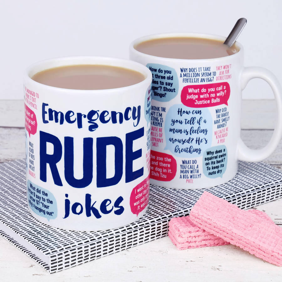 Emergency Rude Jokes Mug By Paper Plane