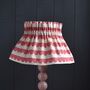 Dolly Raspberry Scallop Scrunchie Lampshade, thumbnail 3 of 3