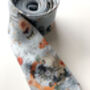 'Evolution' Silk Men's Tie Pale Blue Floral Design, thumbnail 4 of 5