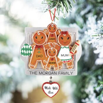 Personalised Ceramic Baking Family Decoration, 3 of 4