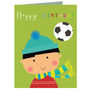 Mini Football Birthday Card, thumbnail 2 of 4