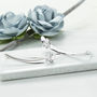 Sterling Silver Floral Ear Climber, thumbnail 1 of 2