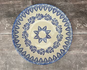 Blue And White Patterned Serving Bowl, 28cm, 3 of 3